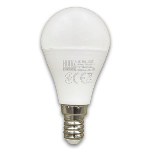 Світлодіодна LED лампа Horoz кулька ELITE-10 10W E14 3000K 001-005-0010-020