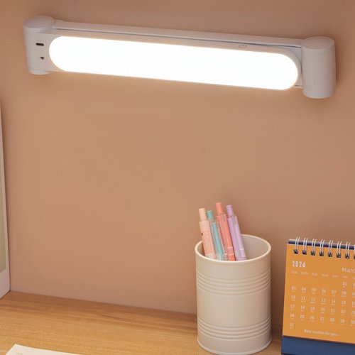 Настільна LED лампа акумуляторна Eurolamp 5W 1200mAh 3000-6500К біла LED-TLB-5W(M)