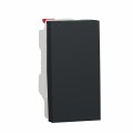 Вимикач 1-кл. сх.1, 10А, 1-мод., Schneider Unica New NU310154 антрацит