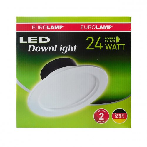 LED светильник Downlight Eurolamp 24W 4000K LED-DLR-24/4(Е)