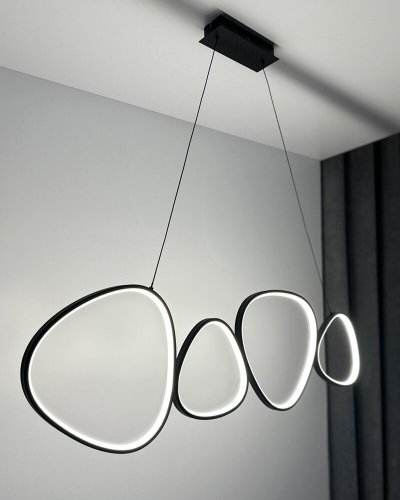 LED світильник підвісний Goldlux Petra 48W 4000K чорний 334046