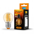 Світлодіодна LED лампа Videx Filament G45FA 6W E27 2200K бронза VL-G45FA-06272