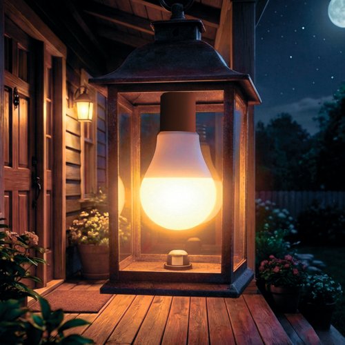 LED лампа Eurolamp A60 9W E27 4000K с сумеречным датчиком LED-A60-09274(D/N)