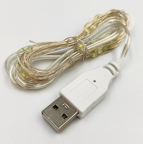 Led гірлянда USB Biom РОСА AL 30шт 3м білий колір 10000K R-L-3-30-06-10