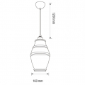 Светильник подвесной Horoz ELEMENT-1 Е27 титановый 021-015-0001-010