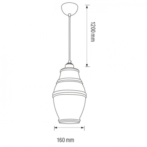 Светильник подвесной Horoz ELEMENT-1 Е27 титановый 021-015-0001-010