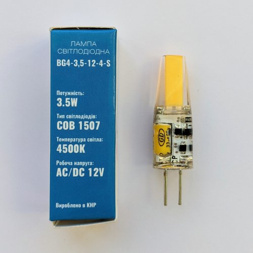 Світлодіодна лампа Biom G4 3,5W 12V 4500K