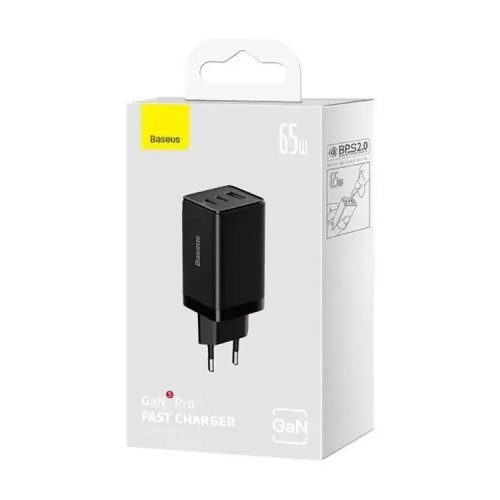 Сетевое зарядное устройство Baseus Wall Charger GaN5 Pro 65W 2xUSB-C+USB 1155