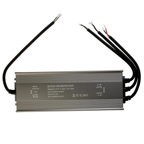 Блок питания AVT 300W 12V 25А IP65 1019880