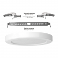 LED cветильник Videx DL6R 12W 3000-4000-6500K  встраиваемый круглый VL-DL6R-12CW
