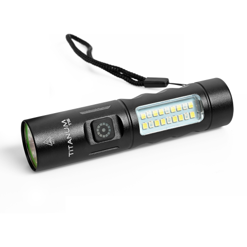 Портативный светодиодный аккумуляторный LED фонарик Titanum 160Lm 6500/12000K IPX2 TLF-T16