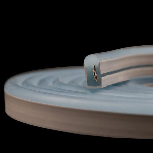 Світлодіодний неон Prolum LF SMD2835 8x16 120шт/м 12W/м IP68 12V блакитний лід 120068