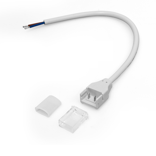 Коннектор Videx для LED ленты 250В 6A с кабелем и заглушкой торцевой VL-LST-CB65-FC02