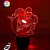 3D светильник "Железный человек 2" с пультом+адаптер+батарейки (3ААА) 05-037
