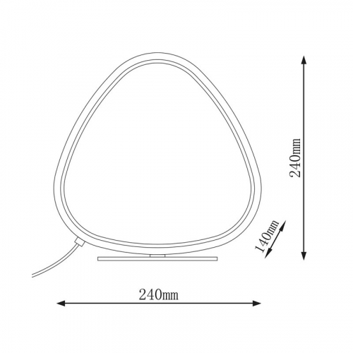 Настольная LED лампа Goldlux Petra аккумуляторная 12W 4000K IP20 334077