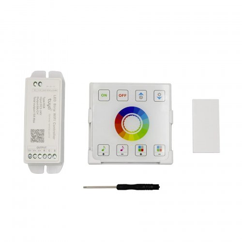 Контроллер с сенсорной панелью Prolum RGB Wi-Fi 5-24V 18A TUYA HomeLink 404019