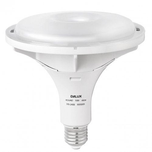 Світлодіодна лампа DELUX Round 50W E27 4100K 90012695