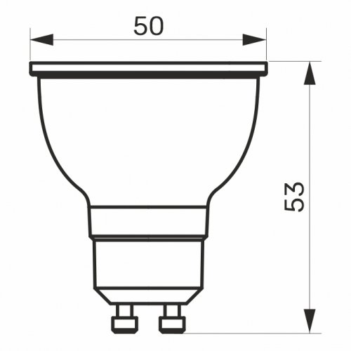 LED лампа Titanum MR16 6W GU10 4100K TLMR1606104