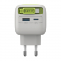 Мережевий зарядний пристрій HAVIT UC253 GaN 65W USB-A+USB-C з кабелем USB-C HV-UC253-GYGN