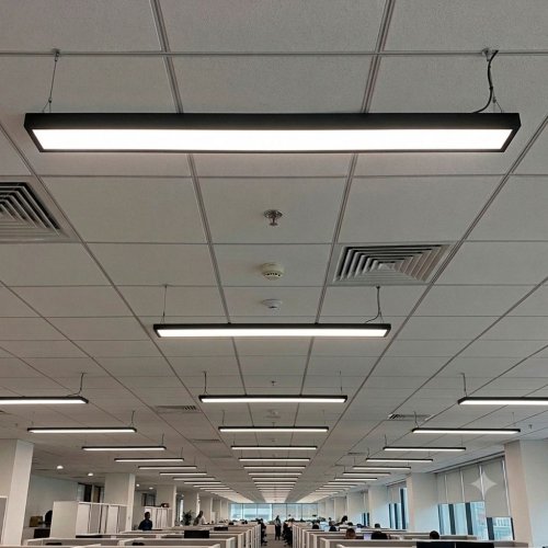 Світлодіодний світильник підвісний Eurolamp на тросах 36W 5000K IP20 LED-FX(1.2)-36/50(black)P