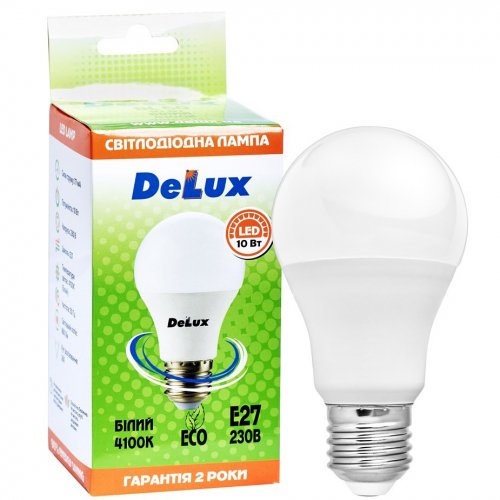 Світлодіодна LED лампа DELUX BL60N 10W E27 4100K 12-50V 90023520