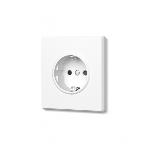 Розетка Videx Nota одинарна з заземленням біла VF-NT-SK1G-WH