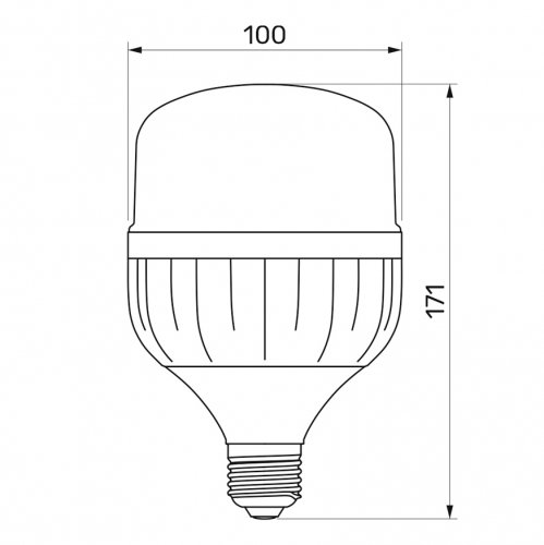 LED лампа Titanum A100 30W E27 6500К TL-HA100-30276