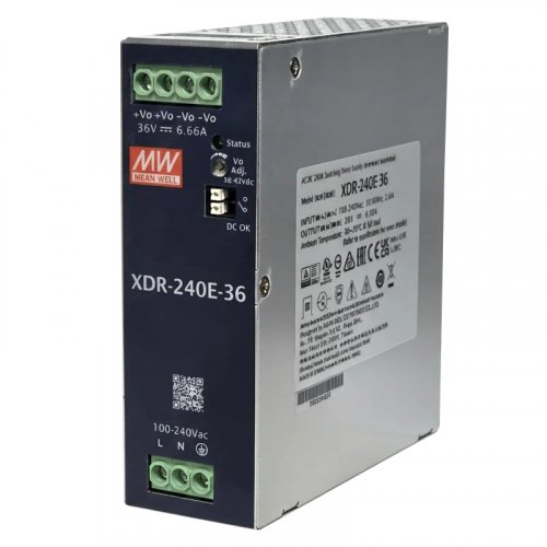 Блок живлення Mean Well 240W 6.66A 36V XDR-240E-36