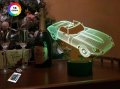 3D світильник "Автомобіль 2" з пультом+адаптер+батарейки (3ААА) 12-182