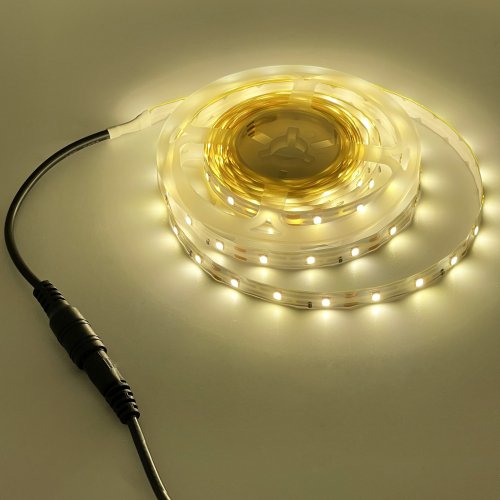 LED лента Eurolamp SMD2835 60шт/м 18W/м IP20 12V 4000K с адаптером LED/SET-3M/4000K