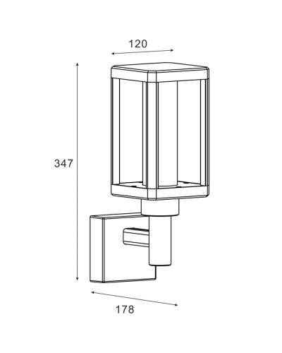 Вуличний LED світильник Zuma Line Urban 12W 4000K IP65 бра SJ12331