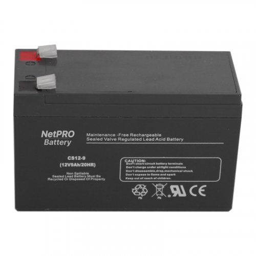 Аккумулятор свинцово-кислотный NetPRO Small AGM CS12-9 12В 9Ач (NEW) bat-netpro-cs-12-9n
