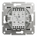 Вимикач двоклавішний прохідний Schneider Asfora Алюміній EPH0600161