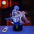 3D світильник "Леві Акерман 4" з пультом+адаптер+батарейки (3ААА) 86474ПКЕ54