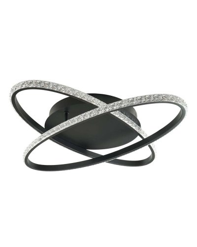 Люстра пристельова Goldlux Diana LED 34W 4000K чорний 336729