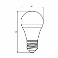 Мультипак "1+1" LED лампа Eurolamp A60 12W E27 3000K MLP-LED-A60-12272(E)