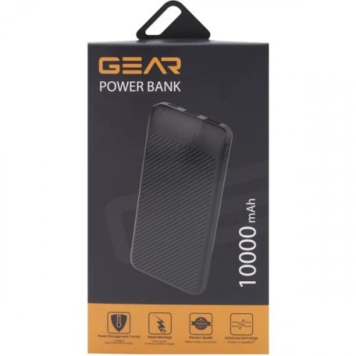 Портативний зарядний пристрій (повербанк) Gear 10000mAh PD22.5W 1C+2A+1micro SL10