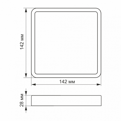 LED светильник Videx Downlight 12W 5000K VL-DLSS-125