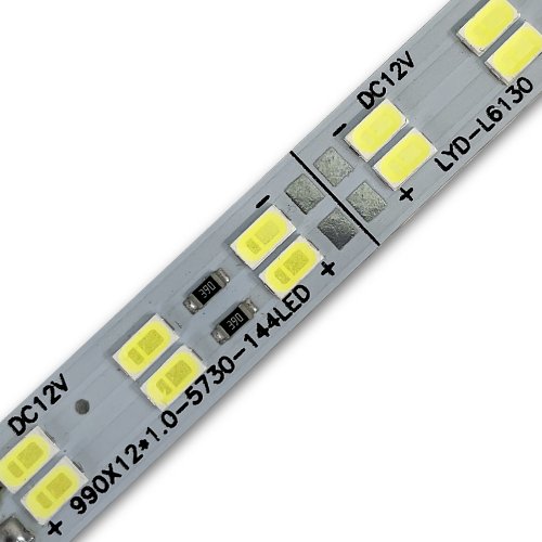 LED лінійка Biom Premium SMD5730 28W 12V 6500K двухрядна 1406