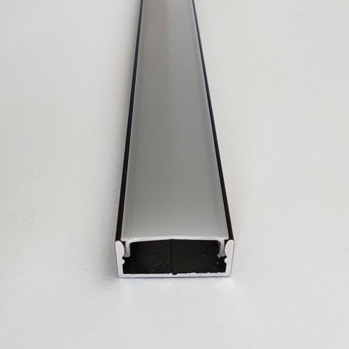 Комплект Biom профіль алюм. ЛП7B чорний + розсіювач матовий плоский LP-7B+LM-UT