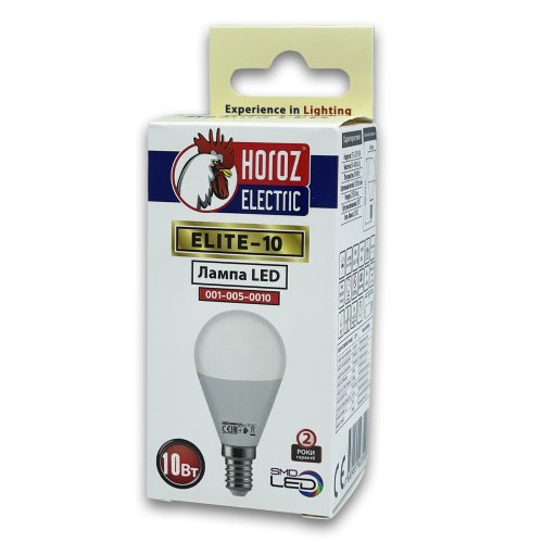 Світлодіодна LED лампа Horoz кулька ELITE-10 10W E27 4200K 001-005-0010-060