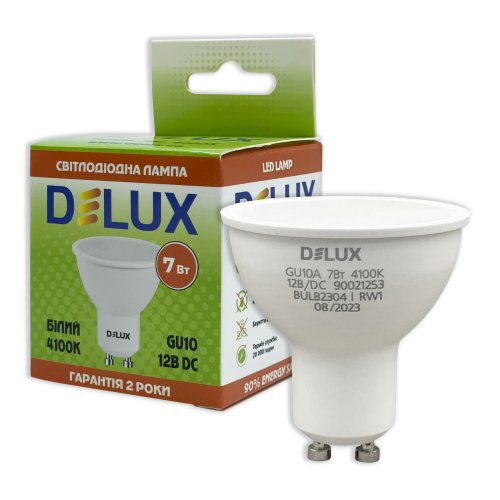 Світлодіодна LED лампа DELUX MR16A 7W 12V GU10 4100K 90021253