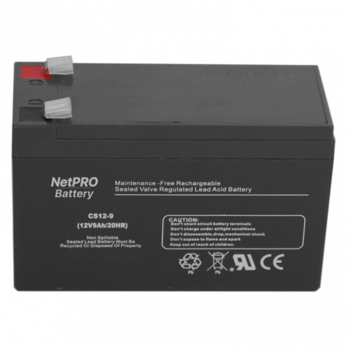 Акумулятор свинцево-кислотний NetPRO Small AGM CS12-9 12В 9Аг bat-netpro-cs-12-9