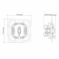Выключатель Ardero EV111L-G Soft с подсветкой серый 8710 Выключатель Ardero EV111L-G Soft с подсветкой серый 8710