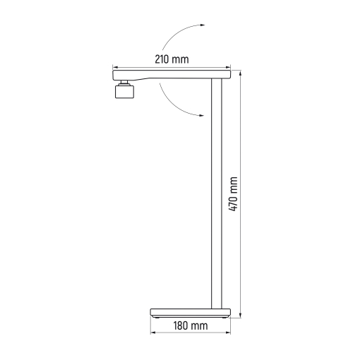 Настольная LED лампа Videx 18W 3000-6000K 230V белый VL-TF22W