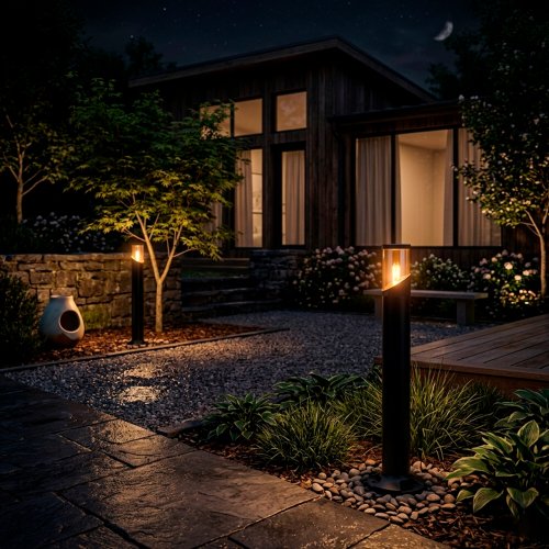 Уличный светильник Eurolamp DECO S Е27 IP54 черный CL-1xE27(DECO)S