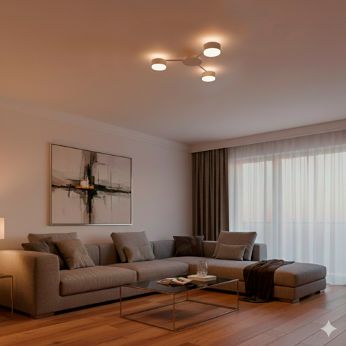 Світильник накладний Eurolamp під лампи 3xGX70 IP20 білий LED-LR-3хGX70(white)