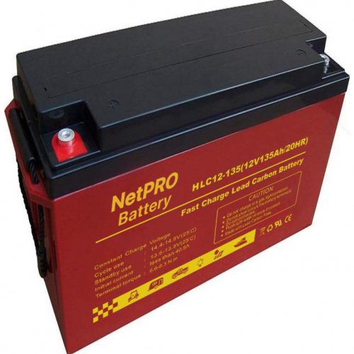 Аккумуляторная батарея NetPRO HLC12-135 12V 135Ah carbon GEL bat-netpro-hlc-12-135