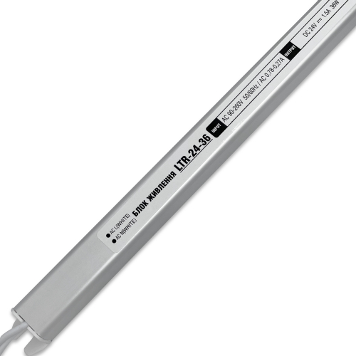 Блок живлення Biom STICK "LTR" 36W 24V 1.5A IP20 LTR-24-36 27320