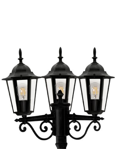 Уличный светильник Goldlux LIGURIA E27 IP43 черный 313423